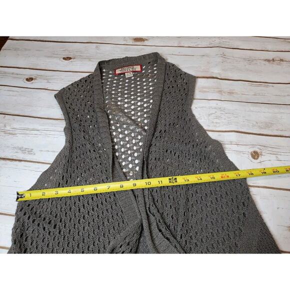 Sacred Threads Womens Small Open Front‎ Cardigan Sweater Layering Brown Bohemian - Picture 8 of 10